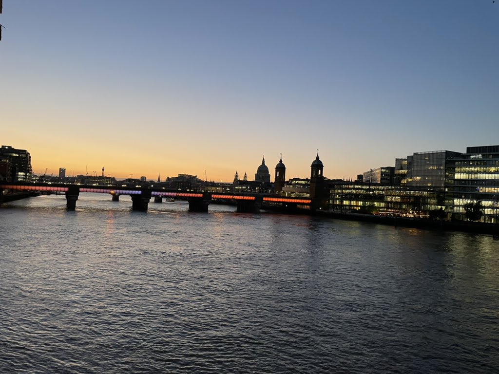 Splendid sunset skies in London tonight!