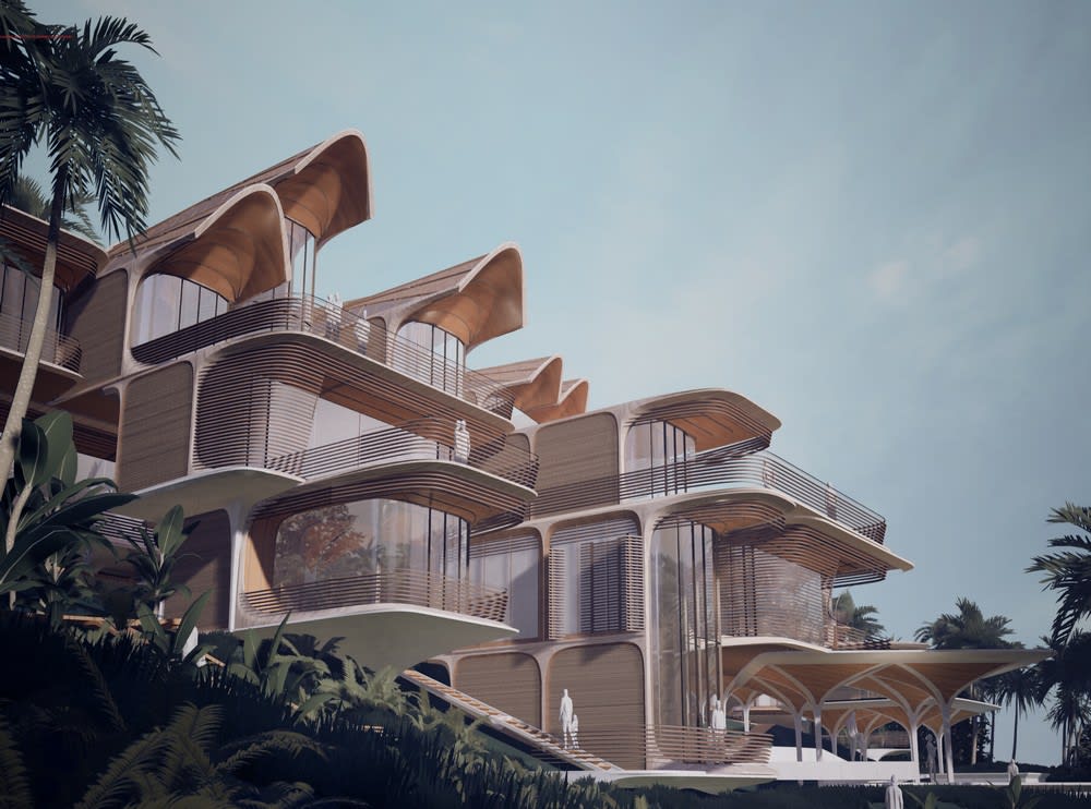 Zaha Hadid Architects in central America - Roatán Próspera Residences Honduras buildings: