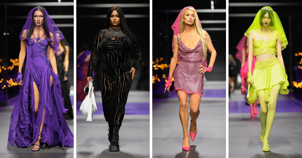 Donatella Versace's muse for @Versace's spring collection was a "dark gothic goddess."