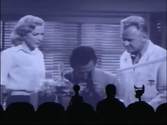 Servo: We need your bone marrow, Carol. Carol marrow. [Laughs.] ** Carol Merrill was a model on the TV game show Let’s Make a Deal from 1963-1977. ** MST3K #309 ~ The Amazing Colossal Man