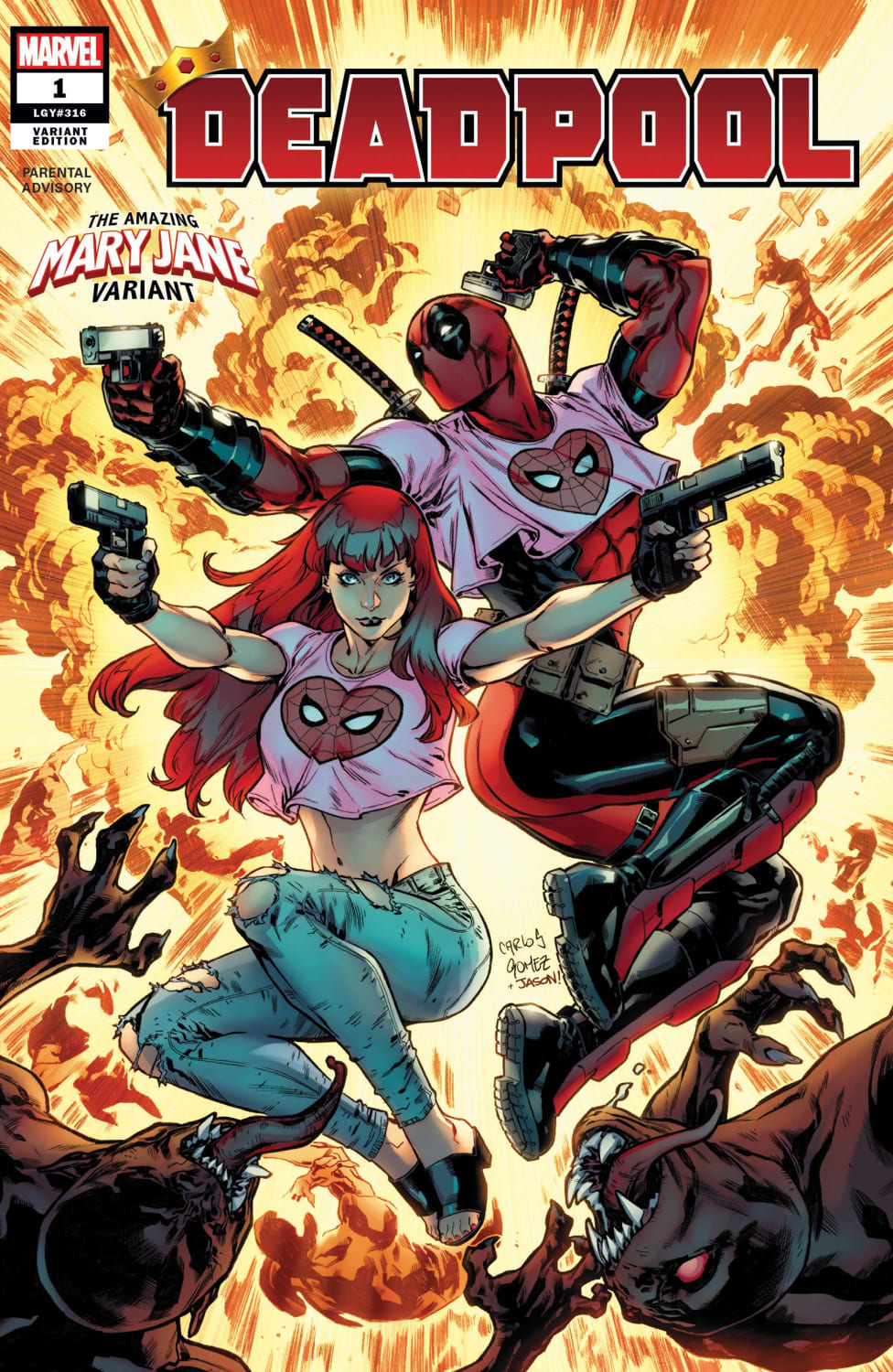 Deadpool #1 2019 Variant The Amazing Mary Jane