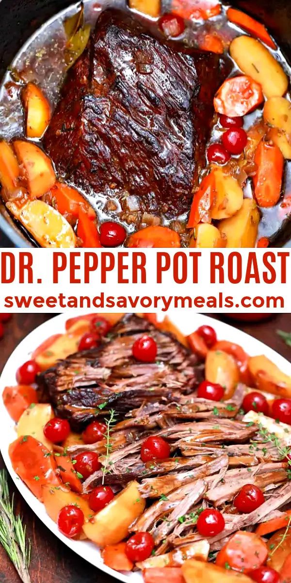 Dr. Pepper Pot Roast [Video] | Recipe | Stuffed peppers, Pot roast, Beef recipes