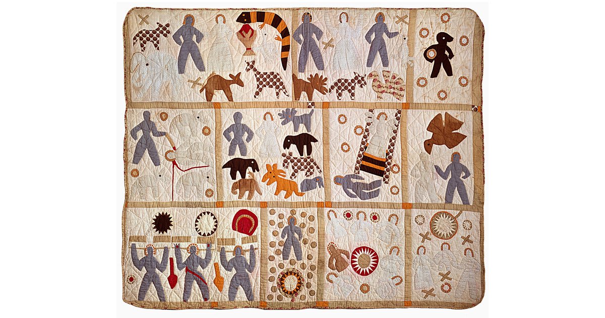 Harriet Powers, an African American woman from Georgia, created this Bible Quilt in the 1880s. Each of its eleven panels depicts a different biblical scene, several with ties to the holiday of Easter