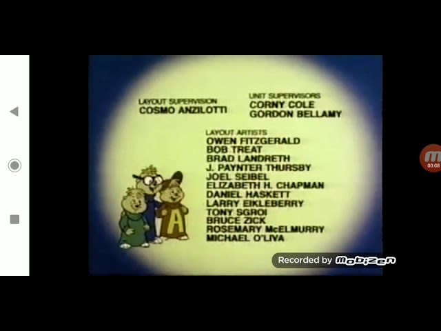 Credits of "Alvin and the Chipmunks" on Cartoon Network (2001) - That announcer really screams that promo over it