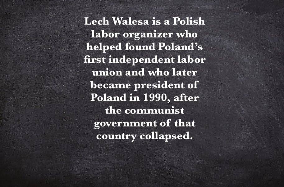 “My brother was that close to putting a union in that cannery.” Crow: Then he became the president of Poland. 🇵🇱 Lech Walesa is a Polish labor organizer who helped found Poland’s first independent labor union and who later became... 🇵🇱 MST3K #324 - Master Ninja II