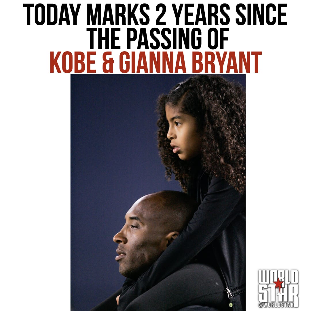 Today marks 2 years since the passing of Kobe and Gianna Bryant. Our thoughts and prayers continue to be with the families of all of those who lost their lives in the tragic crash that day. 🙏💜💛