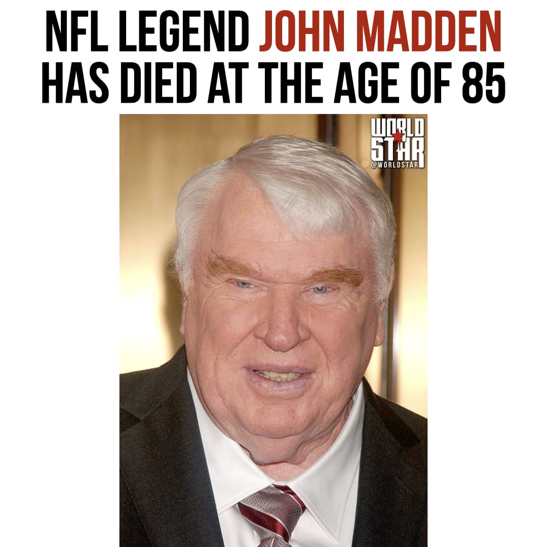 According to reports, NFL Legend JohnMadden has died at the age of 85. Our thoughts and prayers are with his family and friends.