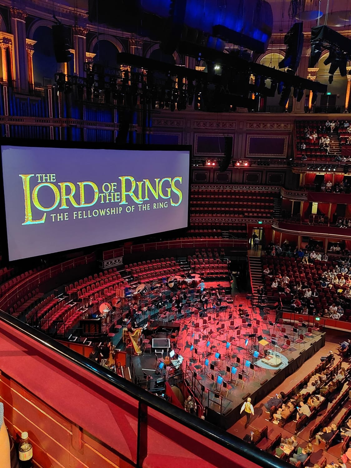 Watched a live orchestra of the entire lord of the rings: the fellowship of the ring last night. It was a good night.