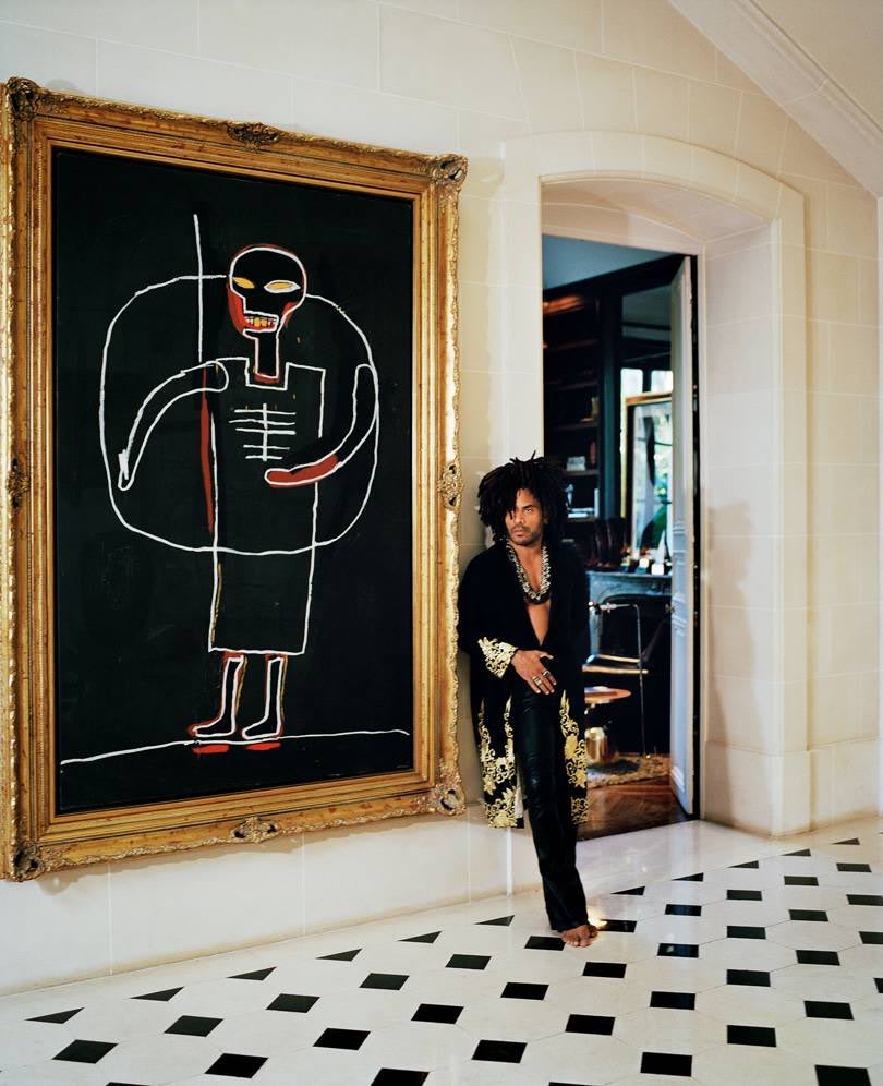 Lenny Kravitz and his Basquiat