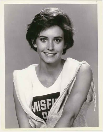 My NBC TV Lobby Card photo of young Courtney Cox from the one-season show "Misfits of Science". 1986.