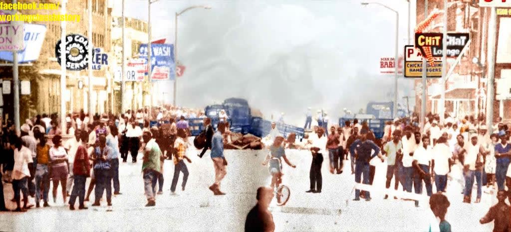 OtD 23 Jul 1967 one of the biggest rebellions in US history began in Detroit after a police raid on a bar in a poor, mostly Black area. Black and white residents fought back, looted goods and shot at officers. Afterwards, radical Black workers organised: