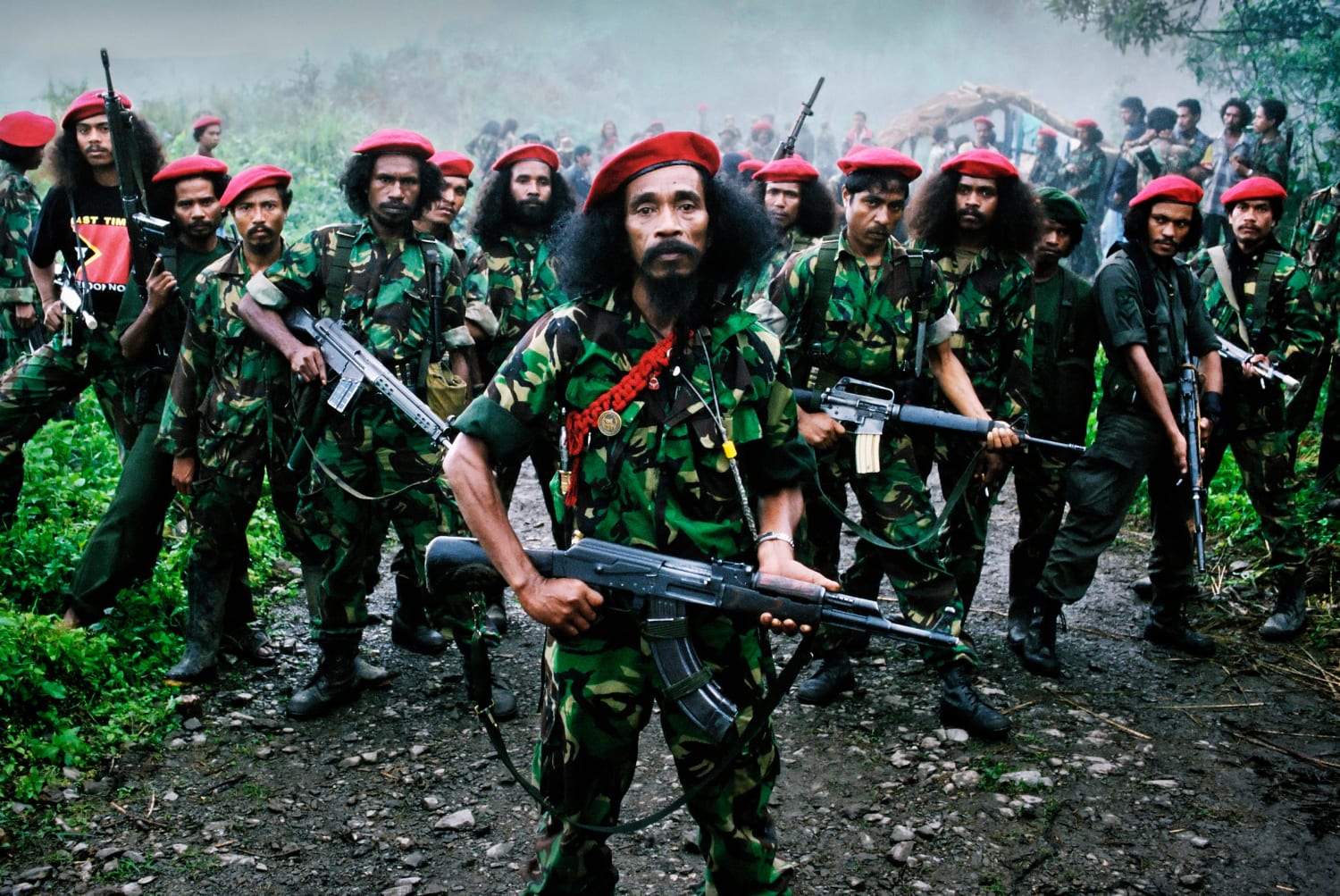 Falintil Guerrillas, East Timor, March 1999, photo by Vince Bevan