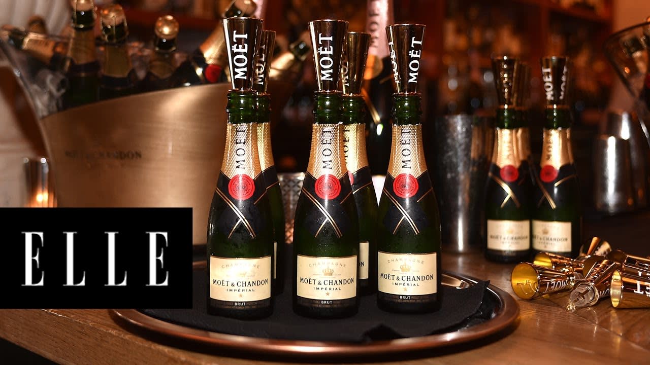 This Champagne Vending Machine Serves You Mini Bottles of Moët | ELLE