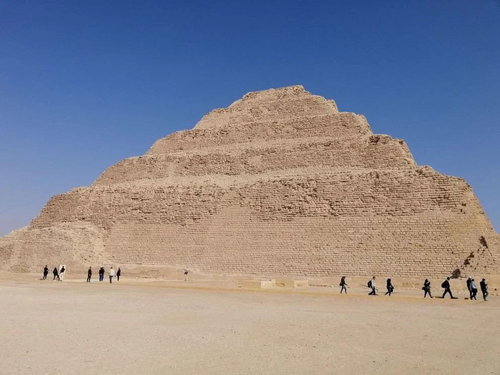 The step pyramid of Djoser in Egypt