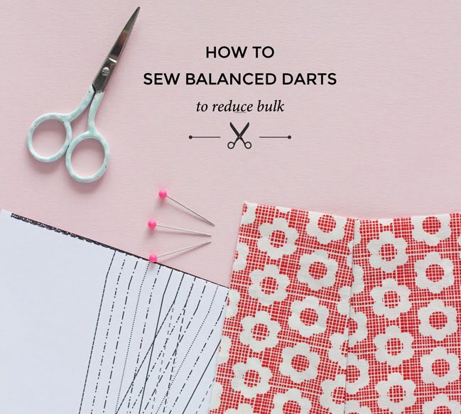 Have you ever sewn a dart in thicker fabric and wondered how to make it less bulky? On the blog, Vanessa shows you how to sew a “balanced dart” to fix this problem 👍