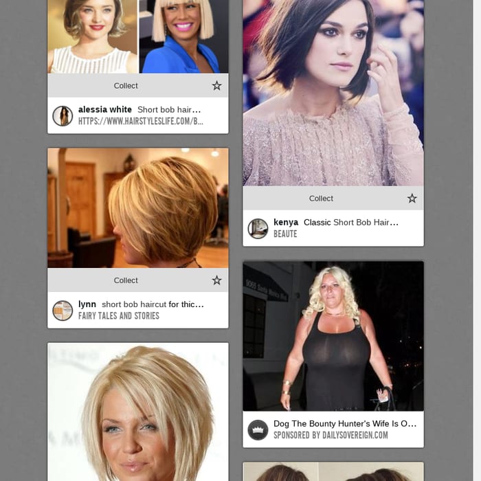 Mix Short Bob Haircut For Ladies