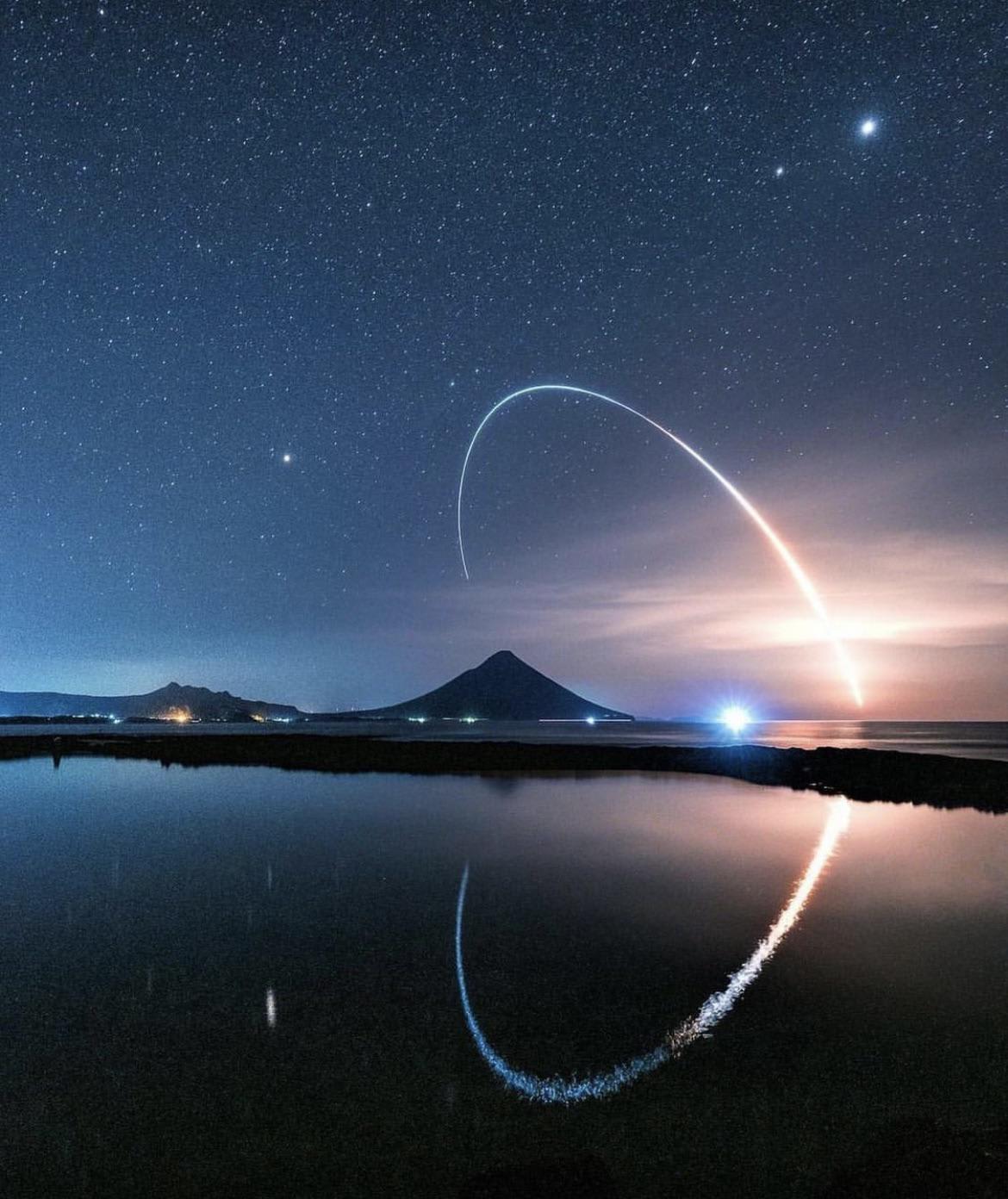 Launch of H-IIB rocket from Tanegashima Space Center, Japan