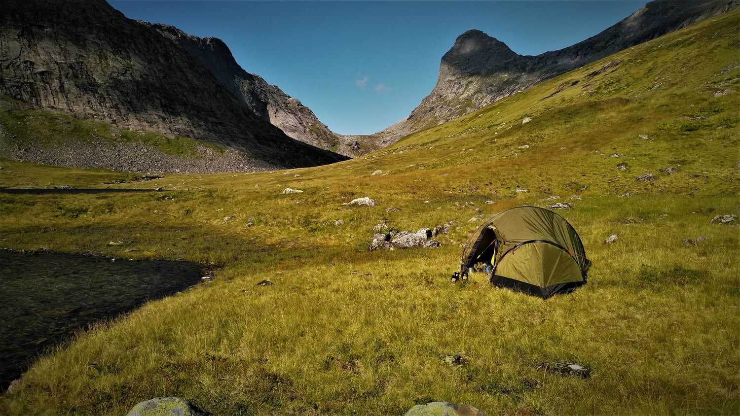 Hiking and Camping in Northern-Norway above the Arctic Circle last summer!