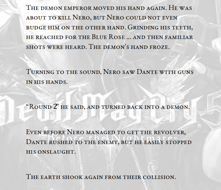 Fun fact: The clash between Dante and Urizen shook the Earth (from Before The Nightmare novel)