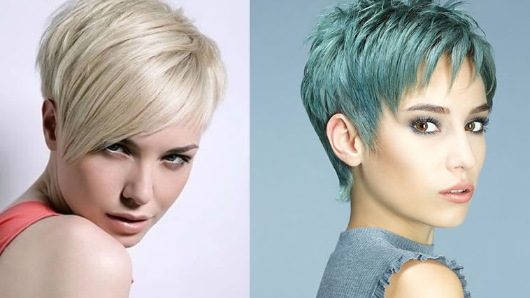 Mix Short Pixie Cut Hairstyles Easy Pixie Haircuts For Fine