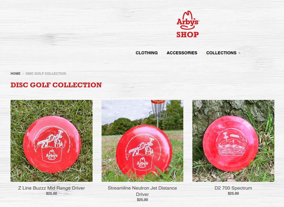 Arby's merch store has discs for sale. WE HAVE THE BIRDIES. Link in comments.