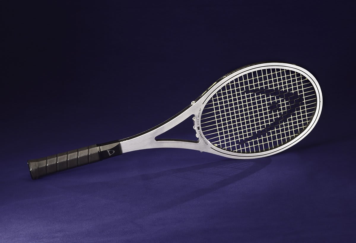 This tennis racket belonged to Arthur Ashe, who on July 5, 1975, became the first African American man to win a Wimbledon singles title when he defeated Jimmy Connors. How he made tennis history:
