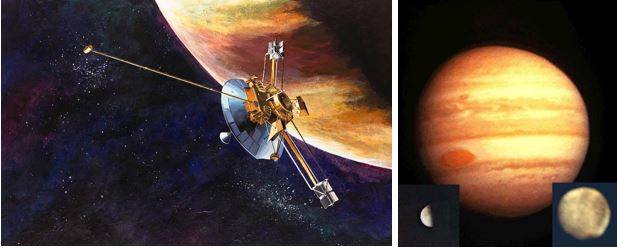 Gimme some space! February 1976: The spacecraft Pioneer 10 crossed Saturn’s orbit, recording data that indicated that Jupiter’s enormous magnetic tail, almost 800 million kilometers long (~500 million miles), covered the whole distance between the two planets.