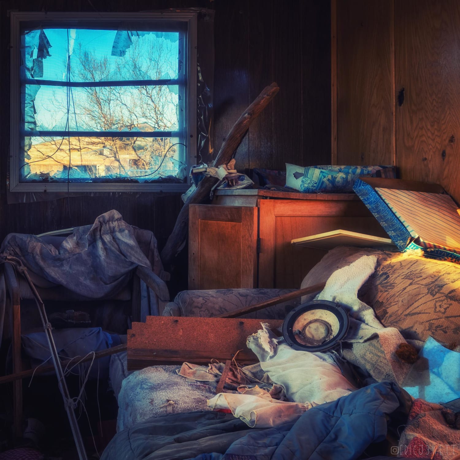 Abandoned Trailer - Like a still life painting.