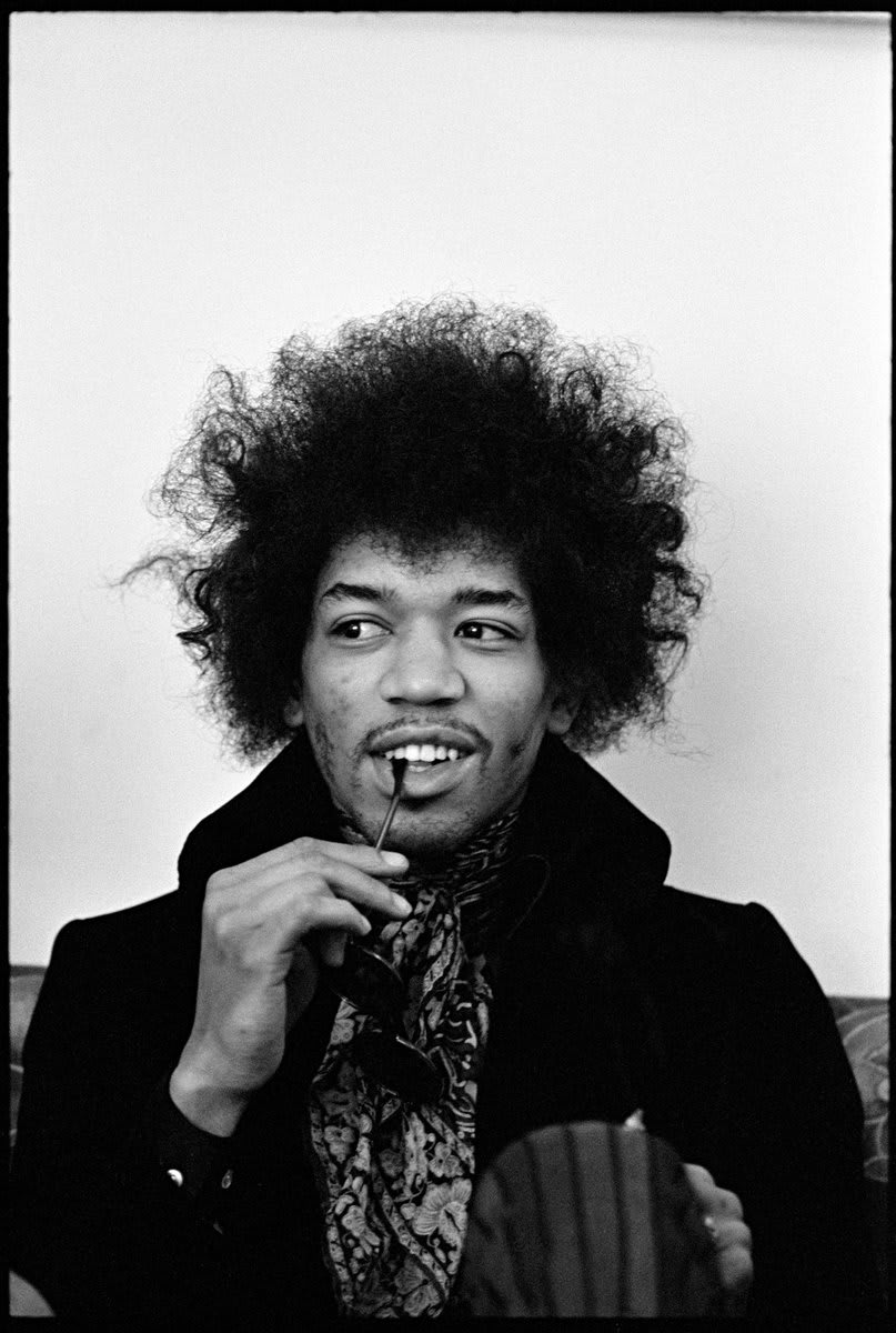 Although his mainstream career spanned just 4 years, the electric JimiHendrix is one of the most celebrated musicians of the 20th century. Here he is photographed by the legendary Linda McCartney.