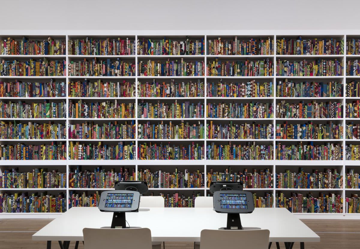 Yinka Shonibare's 'The British Library' at Tate Modern celebrates the diversity of the British population. As part of the work Shonibare invites us to share our stories. Have you or your family immigrated to the UK? We'd love to hear from you!