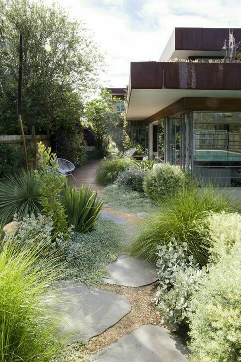 Shade garden | Modern garden design, Backyard, Landscape design