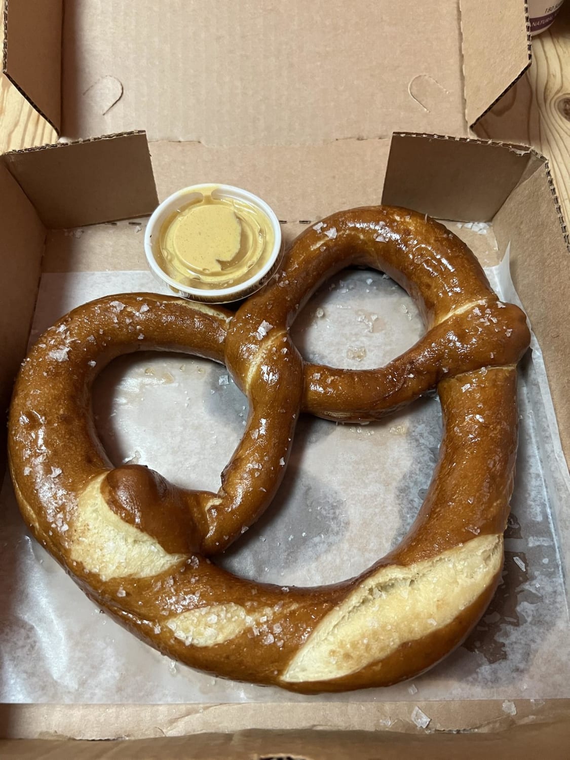 [I Ate] Big ass pretzel with dijon