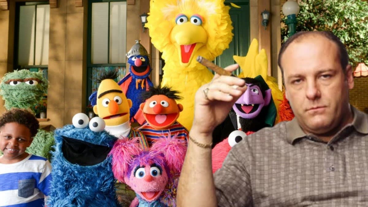 Watch Zoe from Sesame Street tell James Gandolfini that he never had