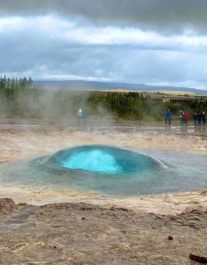 This Geyser Right Before It Blows.