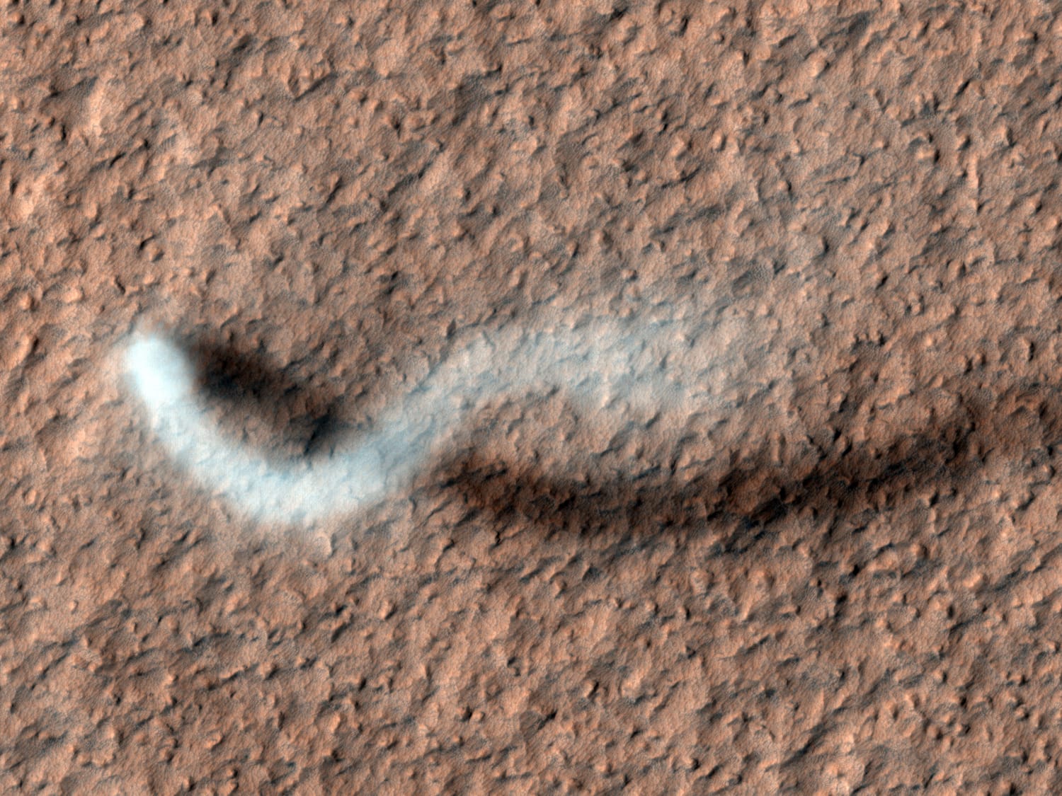 A Dust Devil on Mars