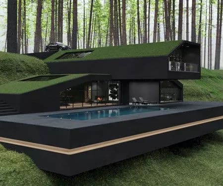 The Black Villa is a contemporary single-family house designed by architect Reza Mohtashami.
