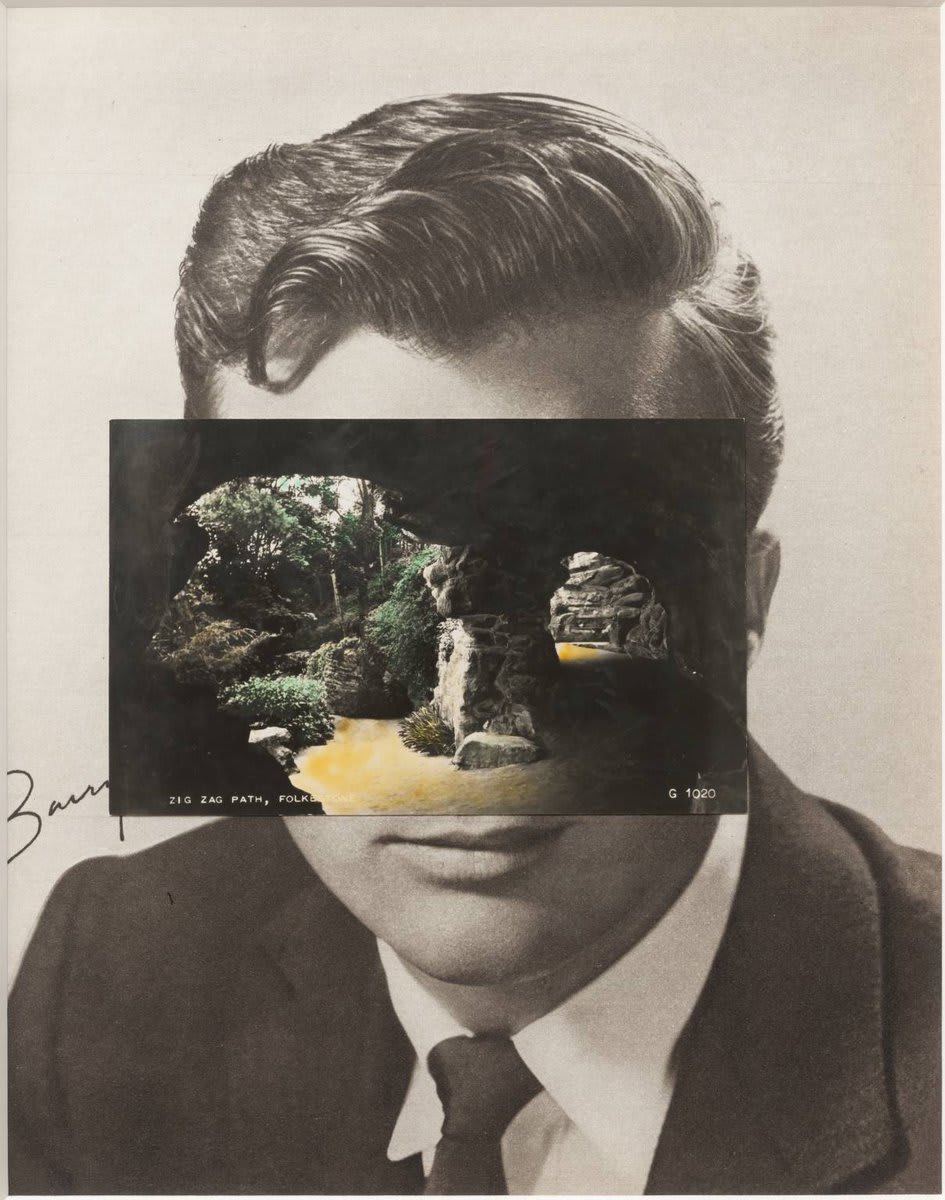 ArtWords: The term collage derives from the French, papiers collés (or découpage), used to describe paper adhered to a flat surface. Collage was first used by artists in the early 20th century. John Stezaker's Masks, on free display at Tate Modern.