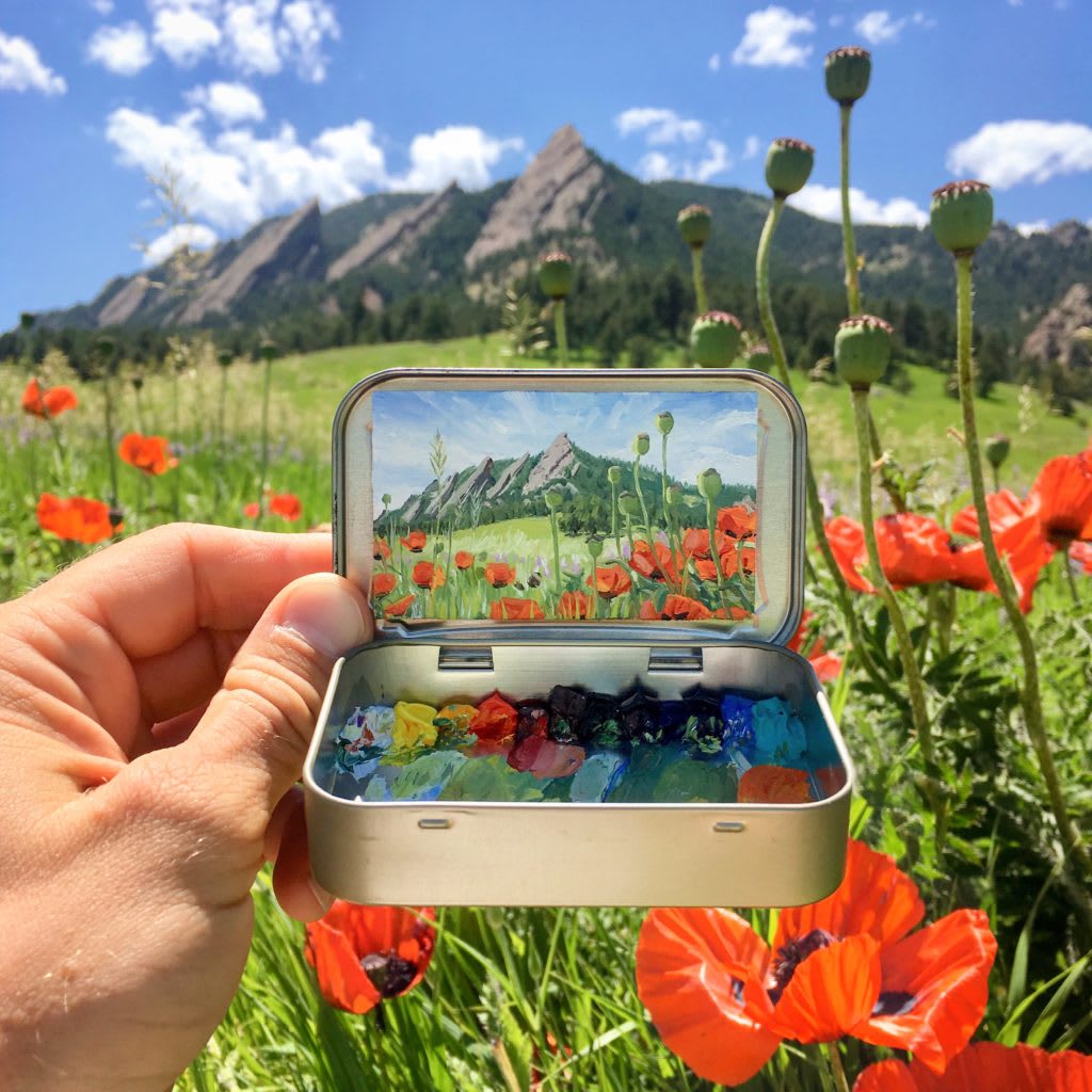 Remington Robinson almost always has a few Altoids tins in his car. That way, if inspiration strikes—and the light’s right—he already has a miniature canvas to paint en plein air. Read now:
