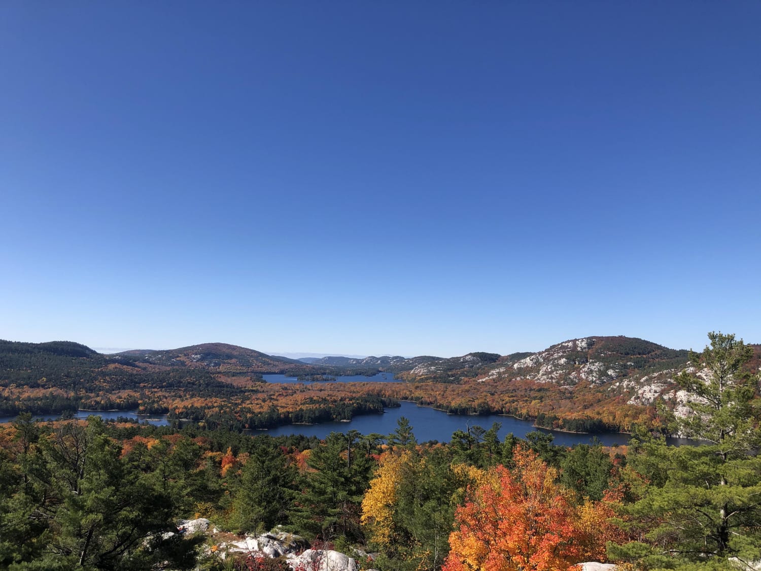 Human nature is missing what we don't have and complaining about what we do. So this hot summer, I'm thinking back to last year's fall. Killarney ON likely has the best fall views after a above average tough hike...