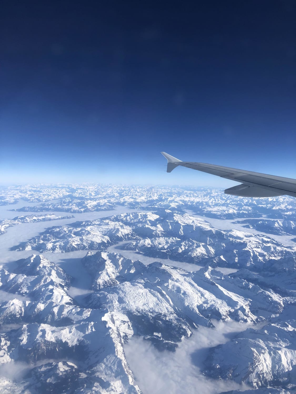 FL300 Over Swiss Italian alps, about 5 minutes before descent.