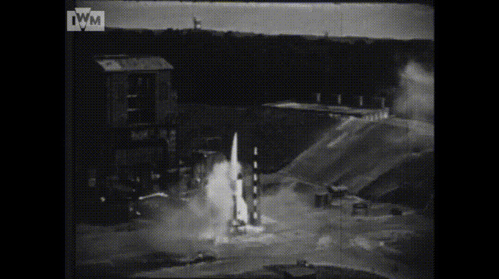 Aggregat 4 (V-2) rocket launch failure in the 1940s