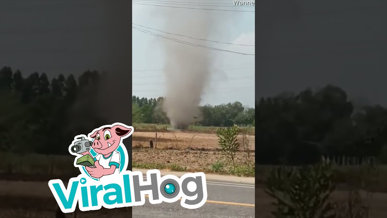 Dust Devil Stirs up Farmland || ViralHog