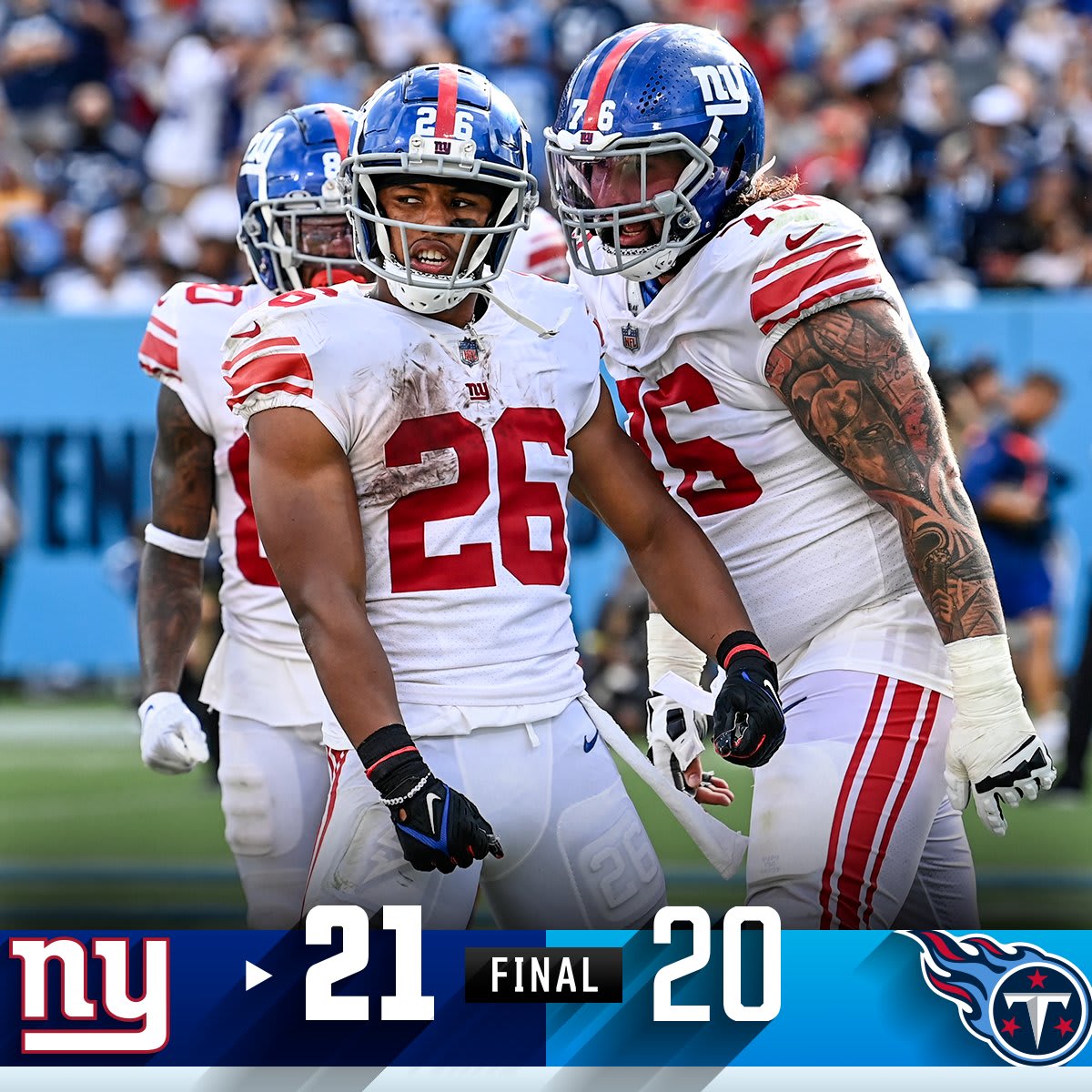 FINAL: The Giants come back and win their season opener.