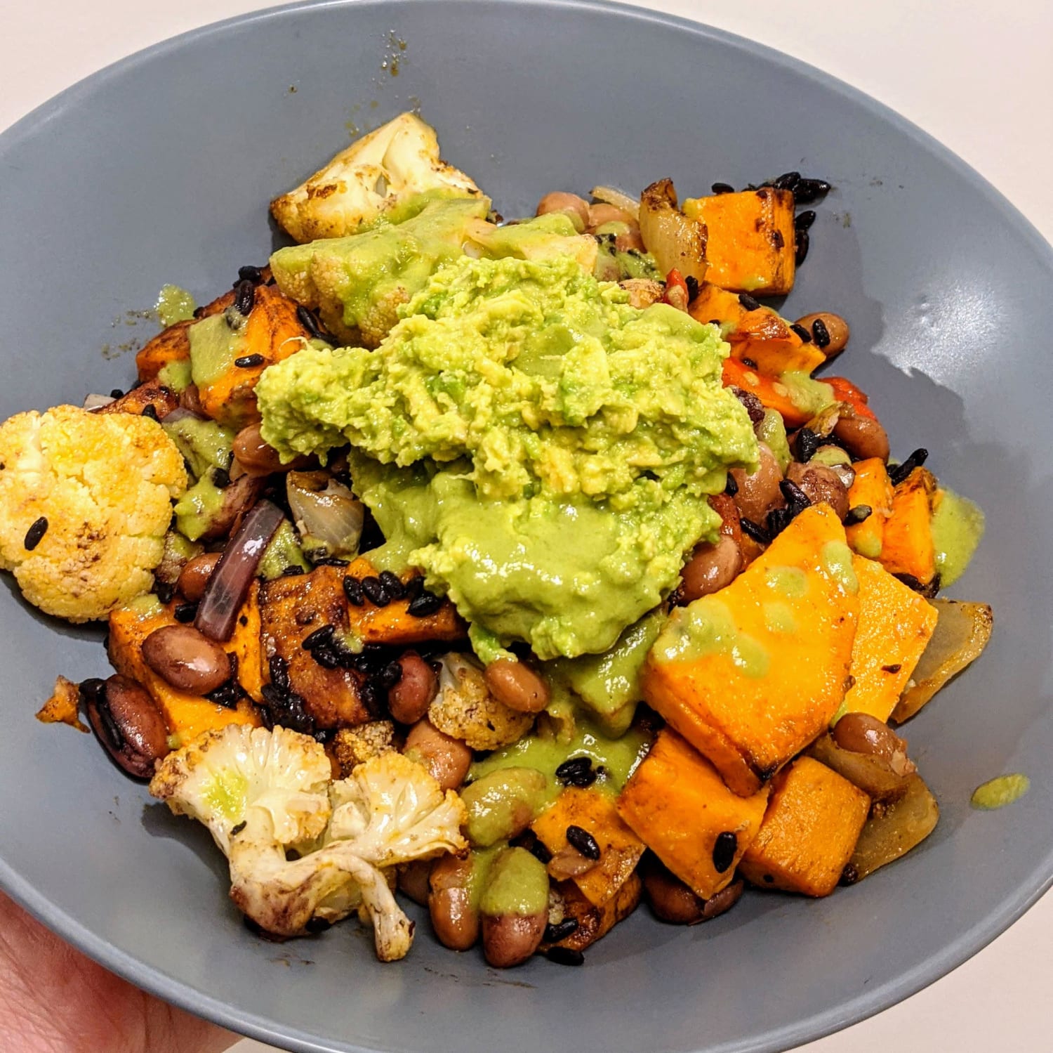 Veggie Burrito Bowl with Jalapeno and Lime Dressing