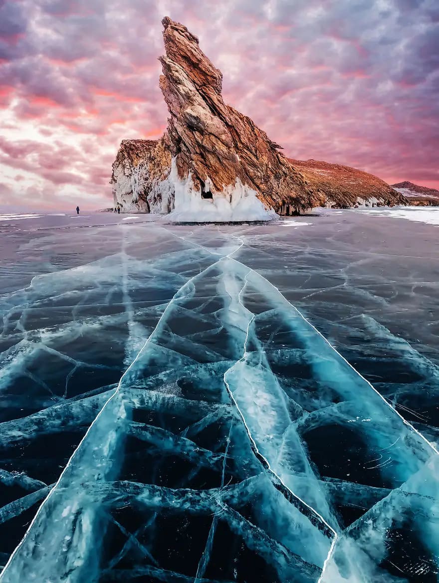 Frozen Lake Baikal - Russia