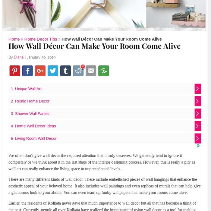 Mix How Wall Decor Can Make Your Room Come Alive