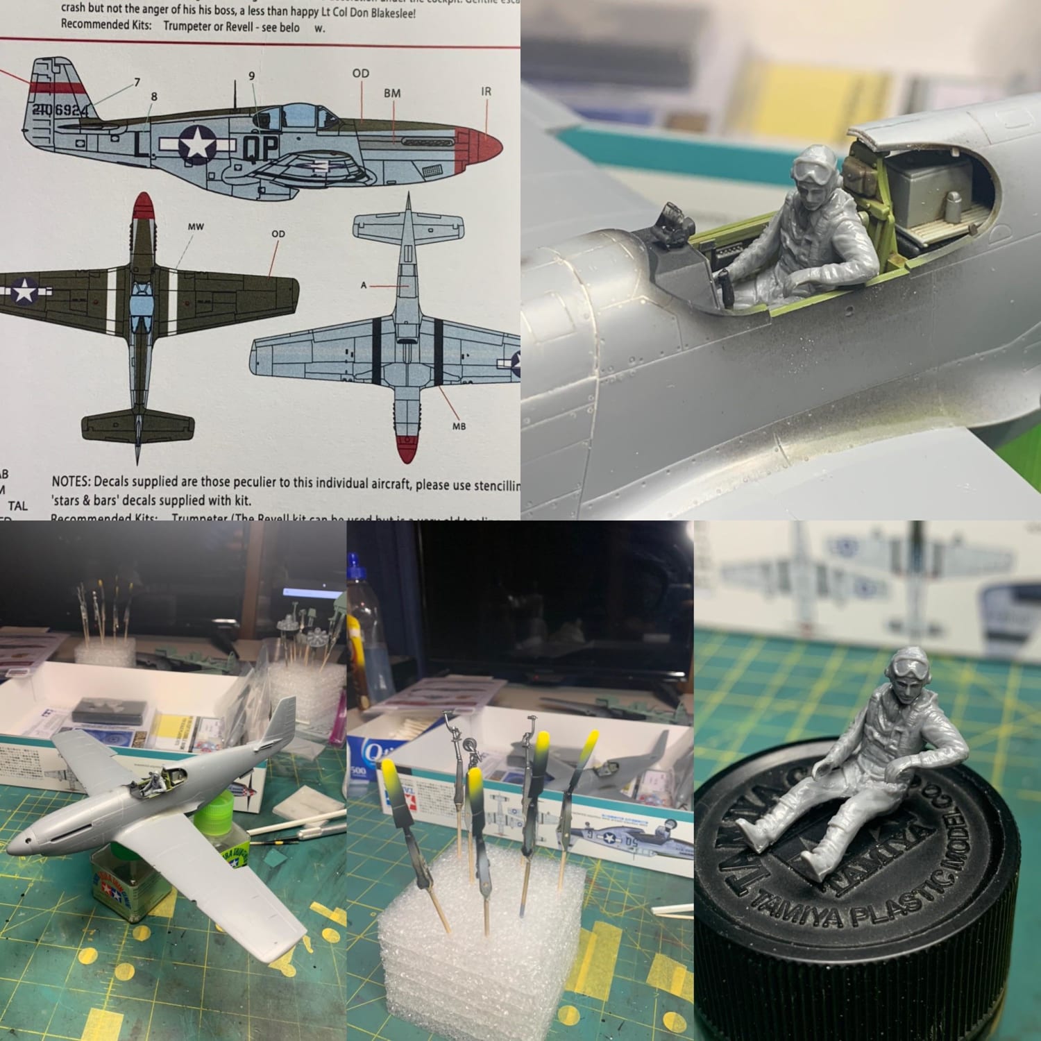 Finally decided on markings. Going for Ralp Kidd Hofer’s . Got the last the Insterior done. Next to start masking the clear parts. Still need to polish the airframe. Also got the Pilot assembled :)