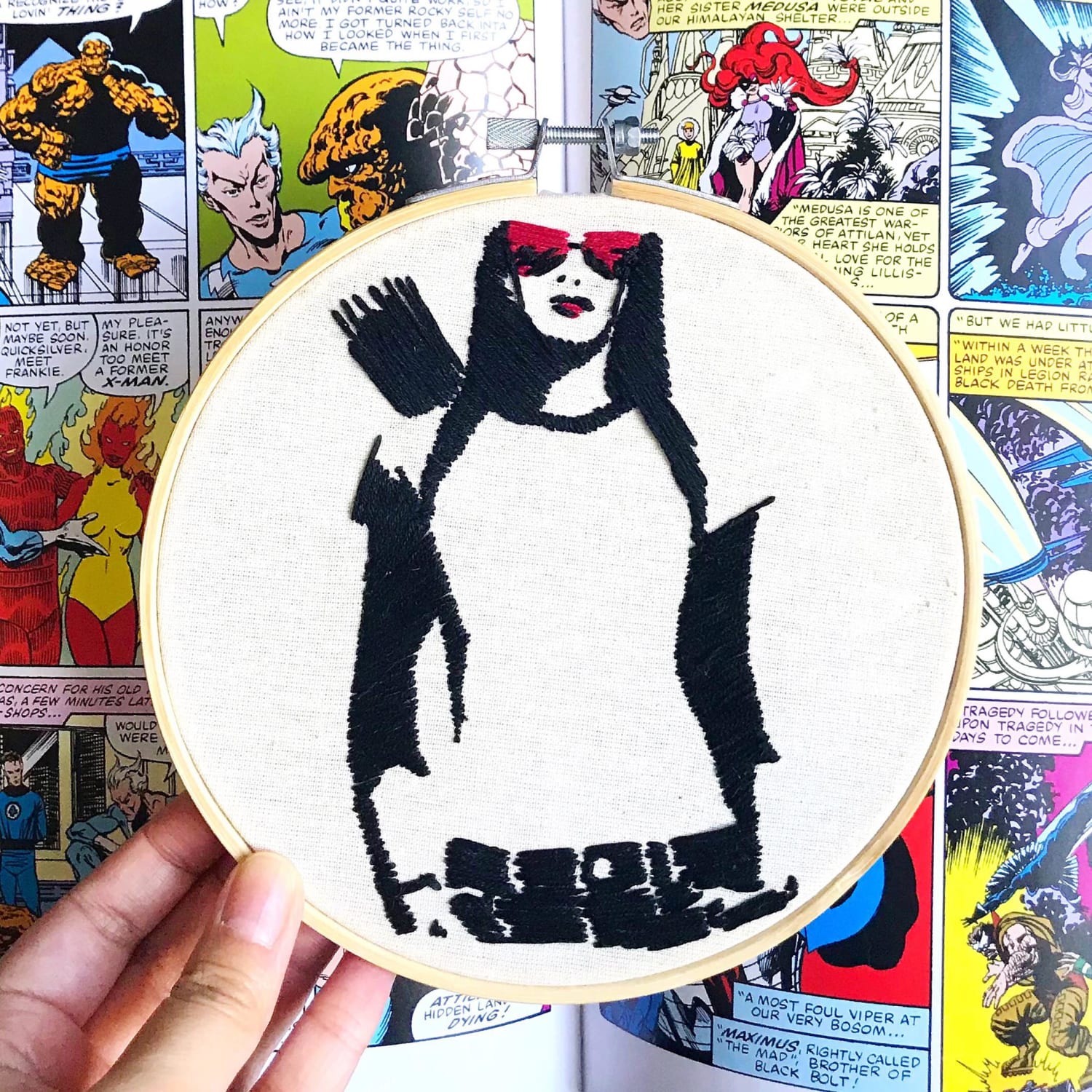 Kate Bishop “Hawkeye” embroidery
