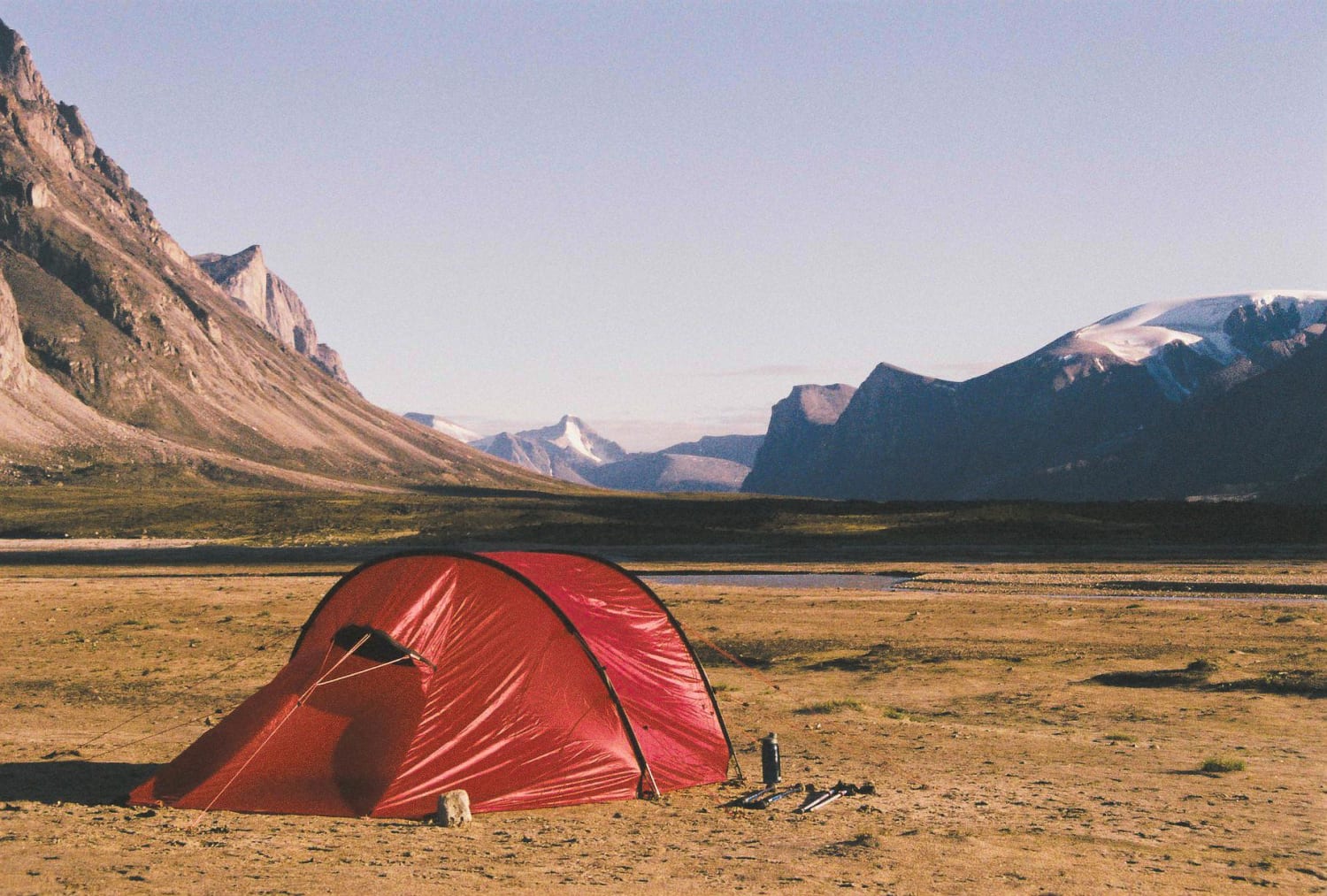 Not a bad camp spot! Up on Baffin island, Canada.