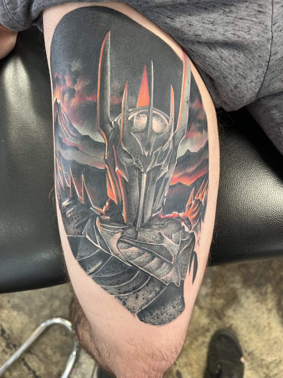 Got my first Lord of the Rings tattoo! Still have one more small session but too excited about it so I had to share. Done by Justin Stewart at Smoking Guns in Beckley, WV
